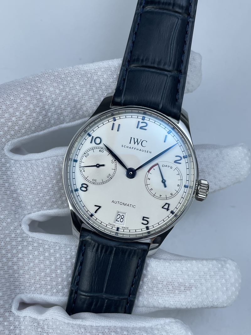 (준비완료/특급배송)NO.2536/ZF공장 IWC 포르투기즈 부엉이 화이트다이얼 블루핸즈