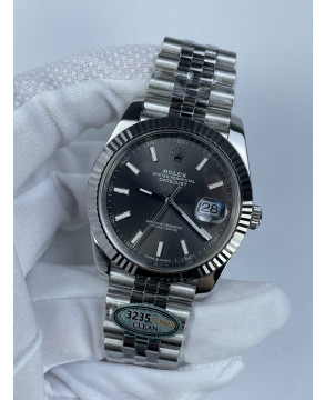 (국내발송1점 )클린공장 롤렉스 데이저스트 41MM 그레이바인덱스 플루티드 3235